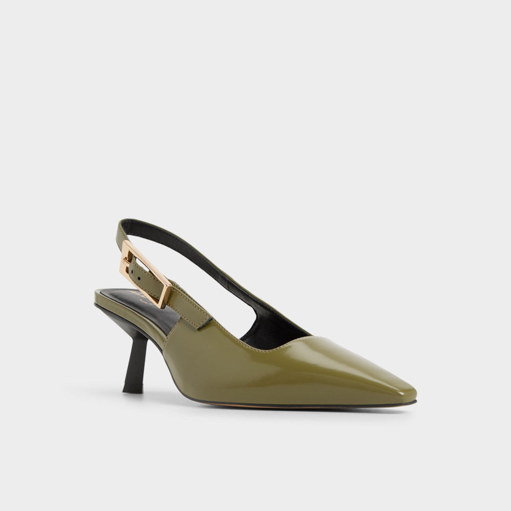 Aldo | Nealie in Khaki 14139074 - Slingback heel, Kitten heel