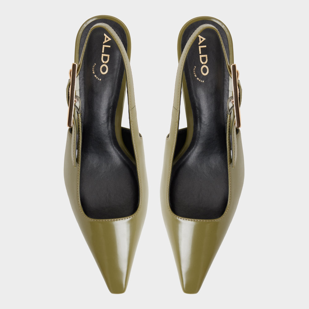 Aldo | Nealie in Khaki 14139074 - Slingback heel, Kitten heel