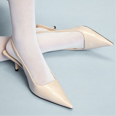 Aldo | Josita Medium Beige Women's Kitten heels - Slingback heel, Kitten heel