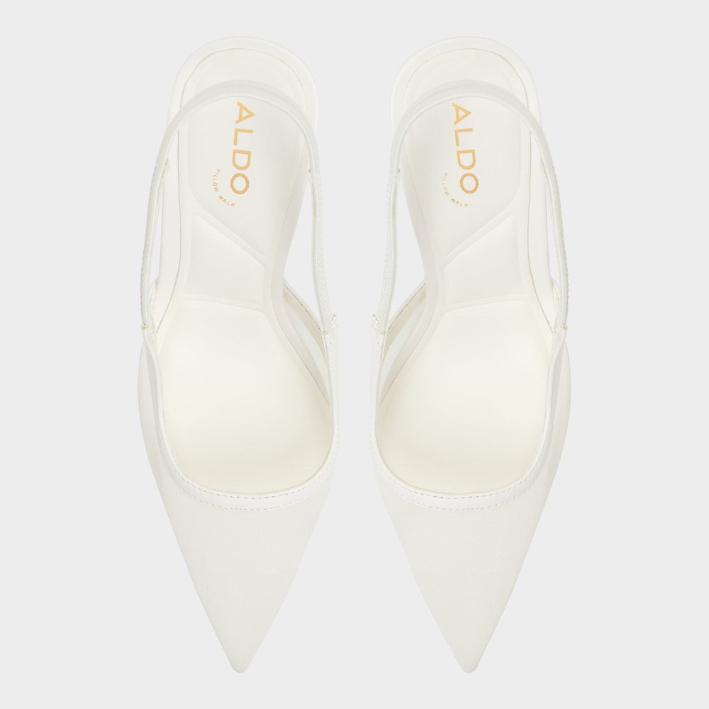 Aldo | Evania White Women's Slingbacks - Slingback heel