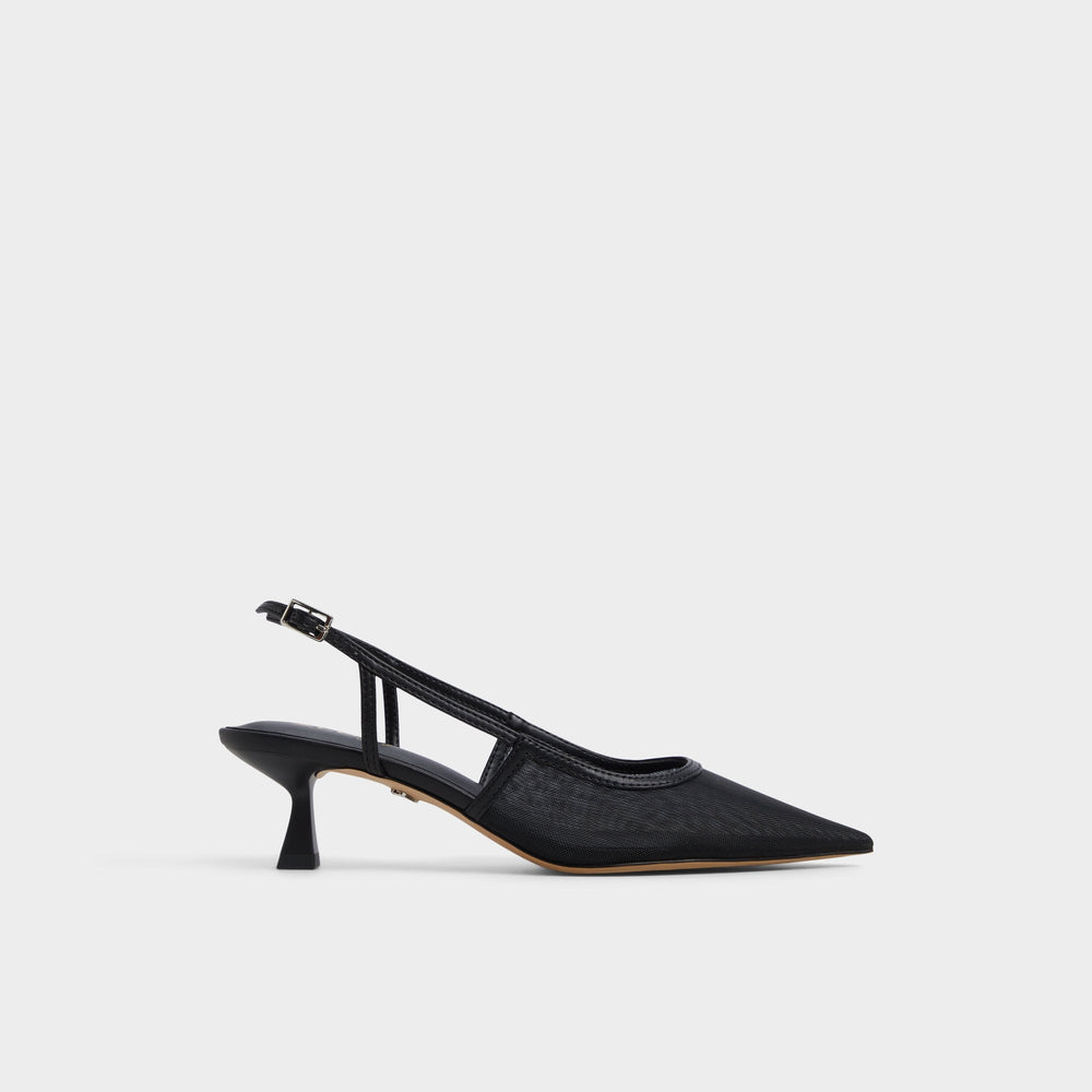 Aldo | Maxina Black Women's Kitten heels - Slingback heel, Kitten heel