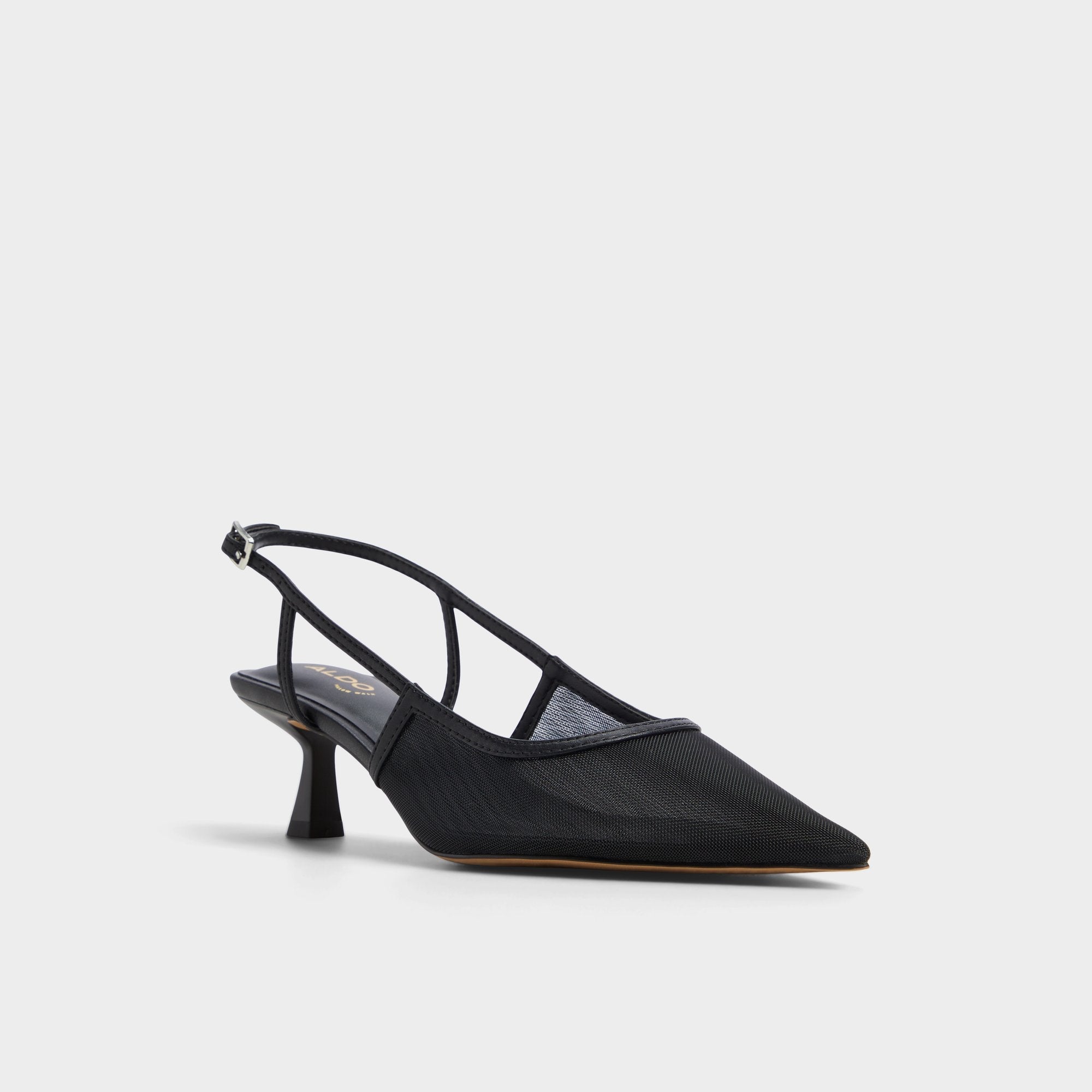 Aldo | Maxina Black Women's Kitten heels - Slingback heel, Kitten heel