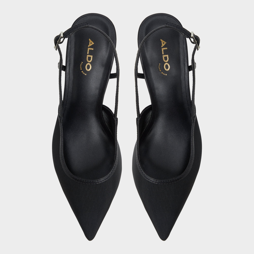 Aldo | Maxina Black Women's Kitten heels - Slingback heel, Kitten heel