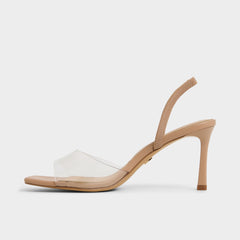 Aldo | Andyana Beige Women's Strappy sandals - Slingback heeled sandal, Stiletto heel