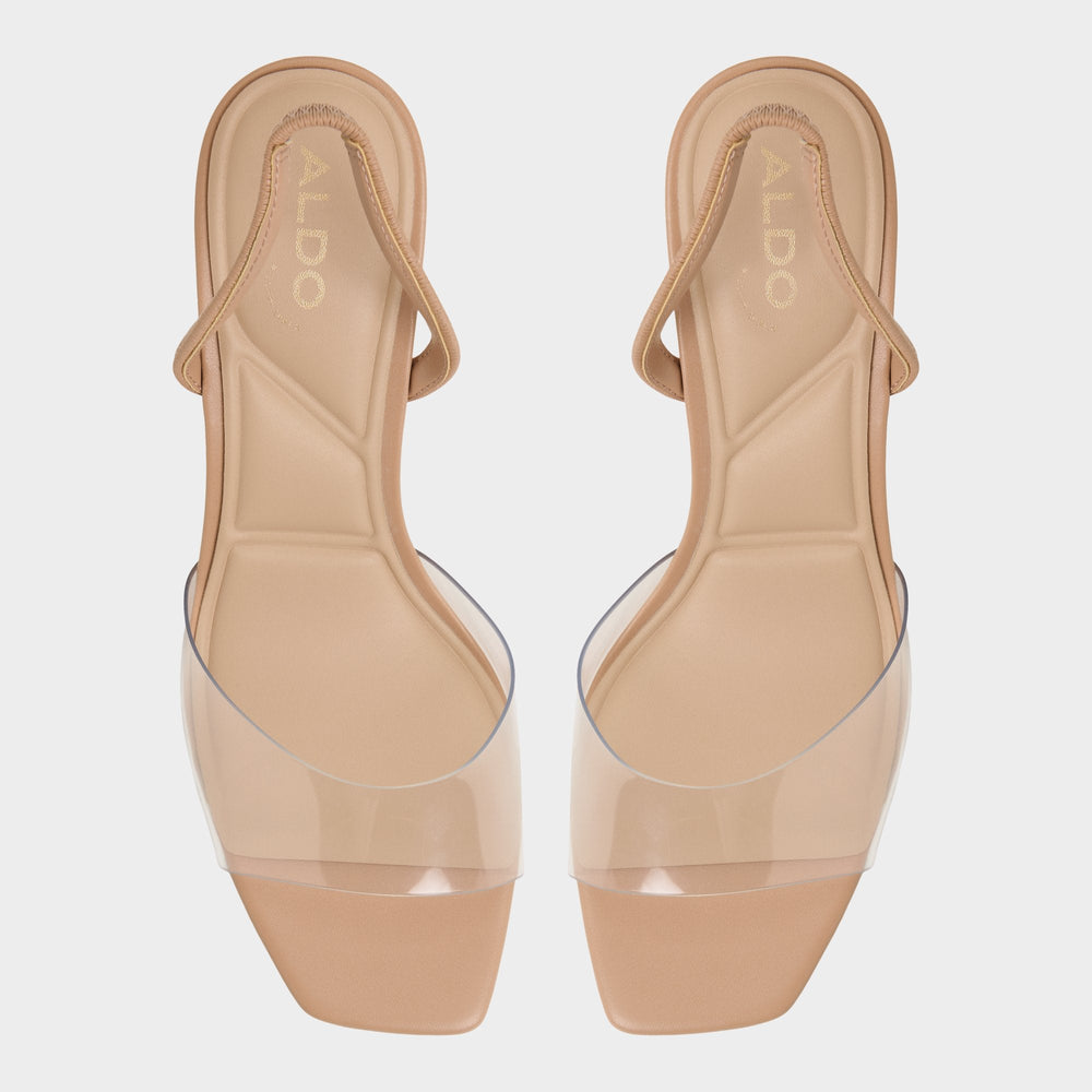 Aldo | Andyana Beige Women's Strappy sandals - Slingback heeled sandal, Stiletto heel