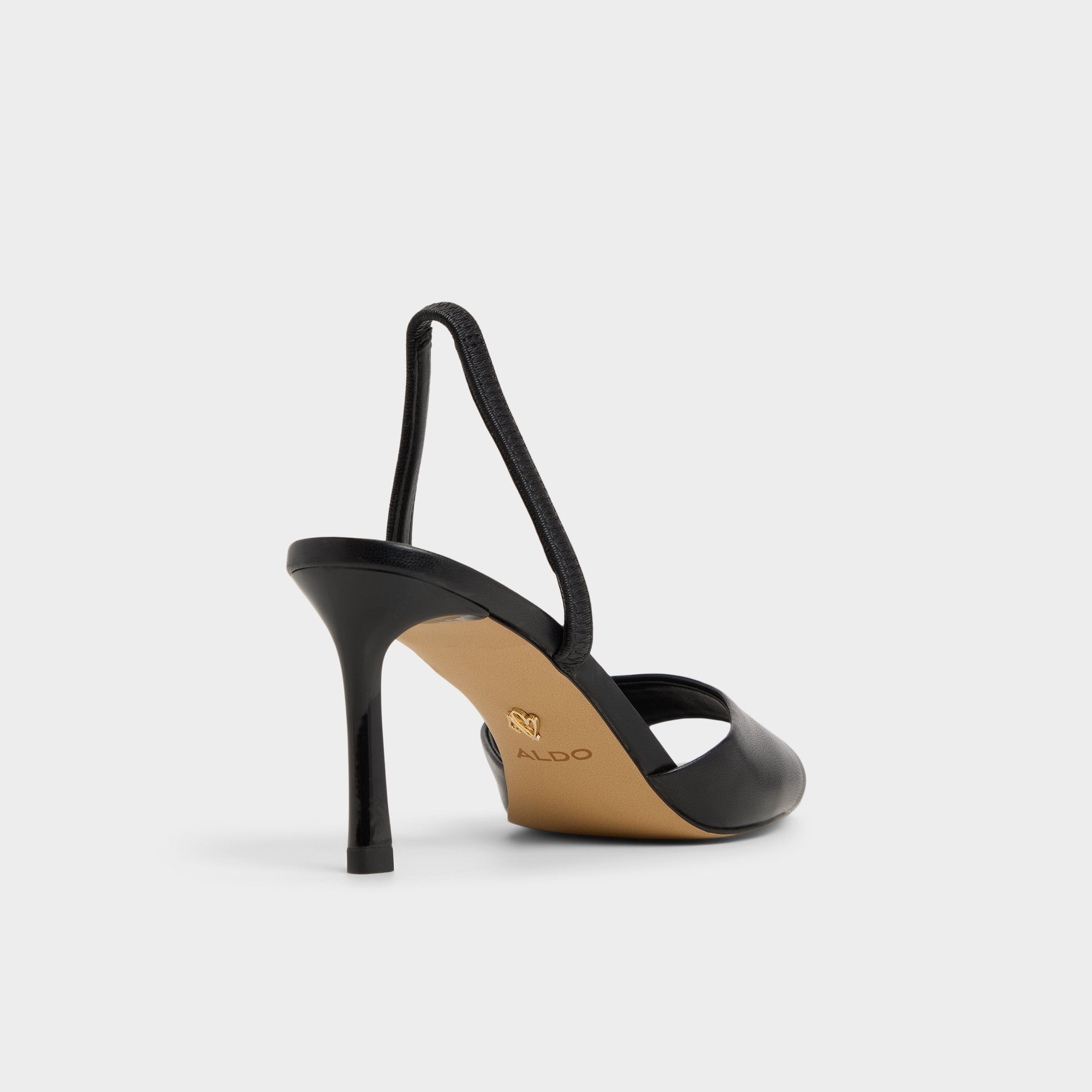 Aldo | Andya Black Women's Strappy sandals - Slingback heeled sandal, Stiletto heel
