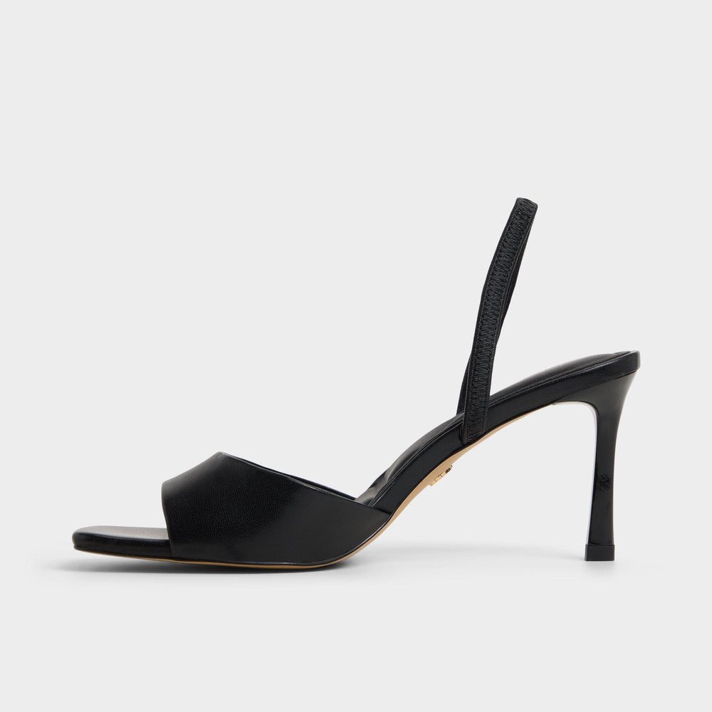 Aldo | Andya Black Women's Strappy sandals - Slingback heeled sandal, Stiletto heel
