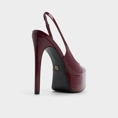 Aldo | Thanlinie in Dark Red - Slingback heeled sandal, Platform