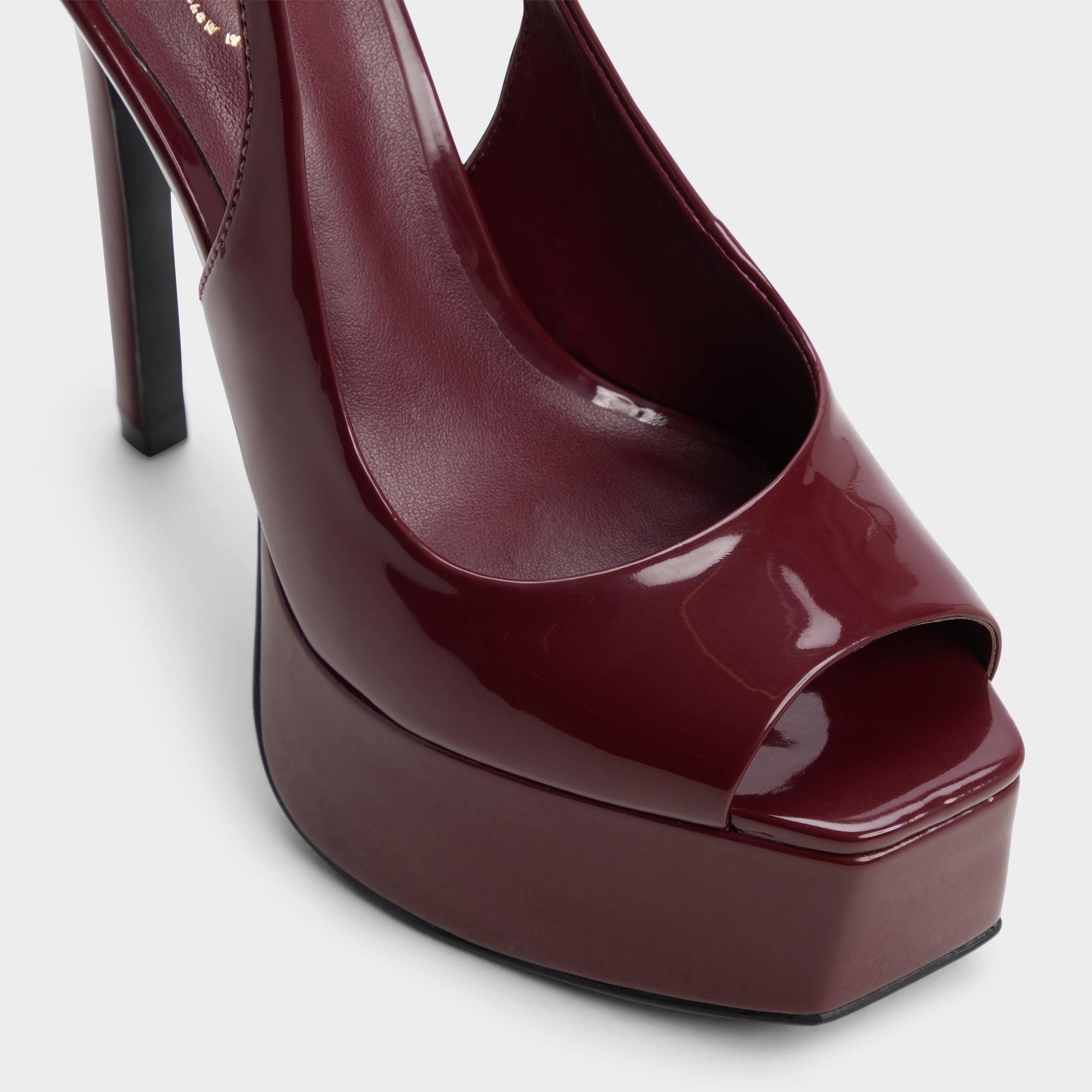 Aldo | Thanlinie in Dark Red - Slingback heeled sandal, Platform