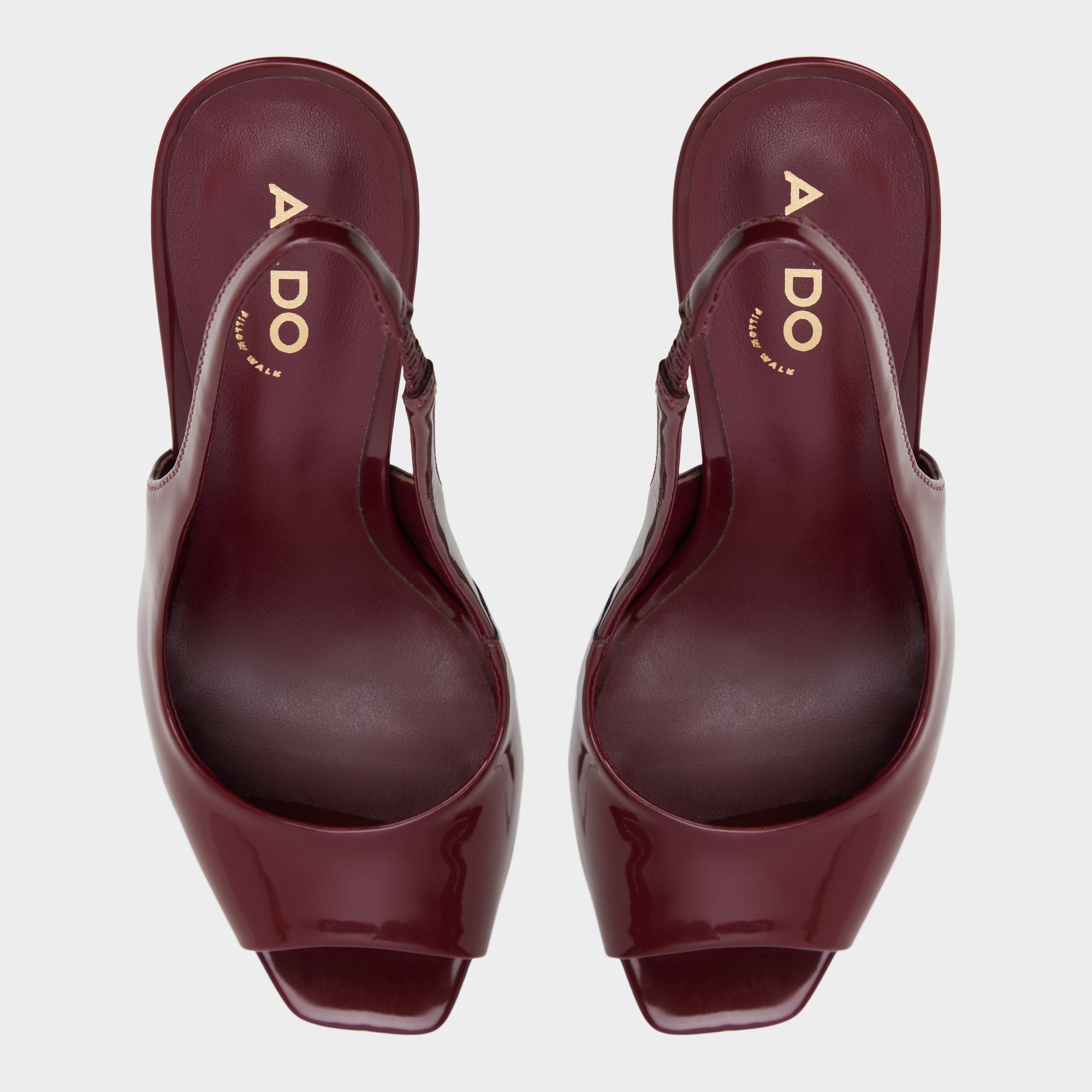 Aldo | Thanlinie in Dark Red - Slingback heeled sandal, Platform
