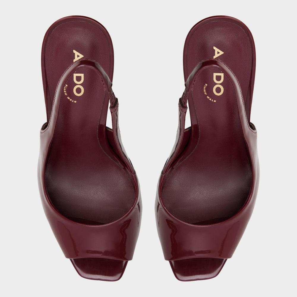 Aldo | Thanlinie in Dark Red - Slingback heeled sandal, Platform
