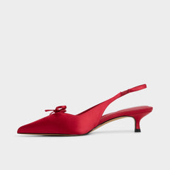 Aldo | Azizza in Dark Red - Slingback heel, Kitten heel