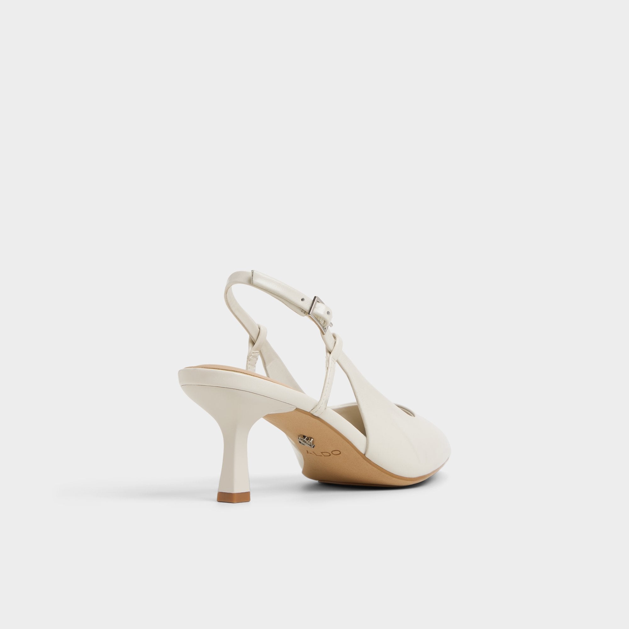Aldo | Adan in White Bone - Slingback heel, Kitten heel