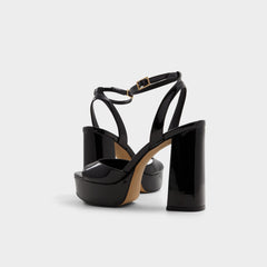 Aldo | Valoria Black Women's Platform sandals - Strappy heeled sandal, Platform