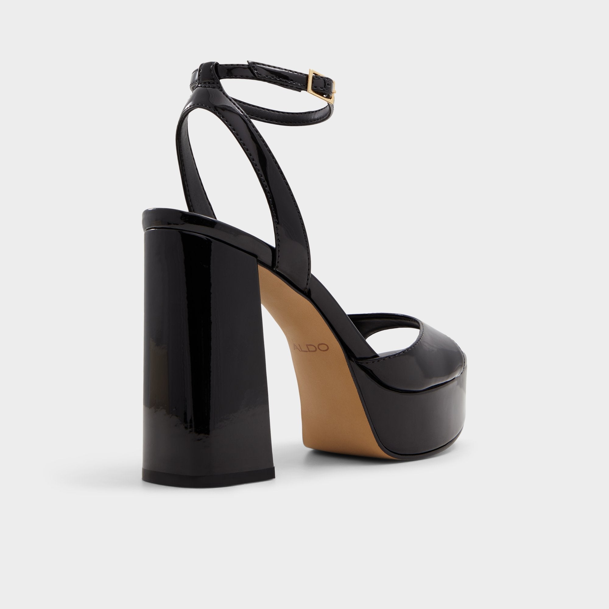 Aldo | Valoria Black Women's Platform sandals - Strappy heeled sandal, Platform