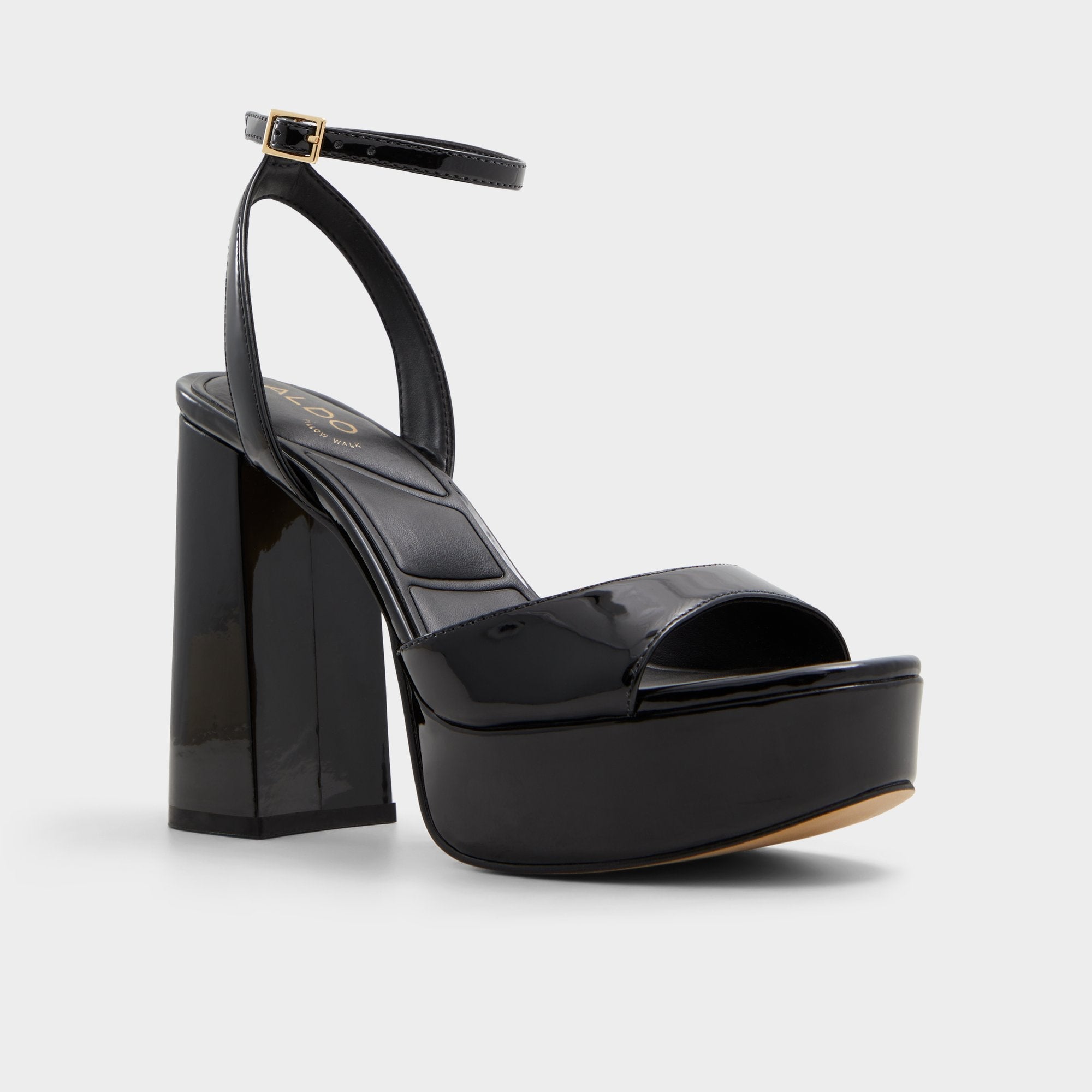 Aldo | Valoria Black Women's Platform sandals - Strappy heeled sandal, Platform