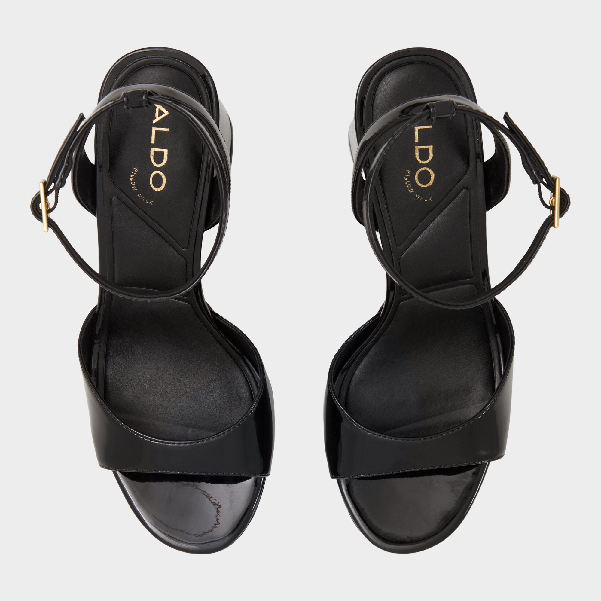 Aldo | Valoria Black Women's Platform sandals - Strappy heeled sandal, Platform