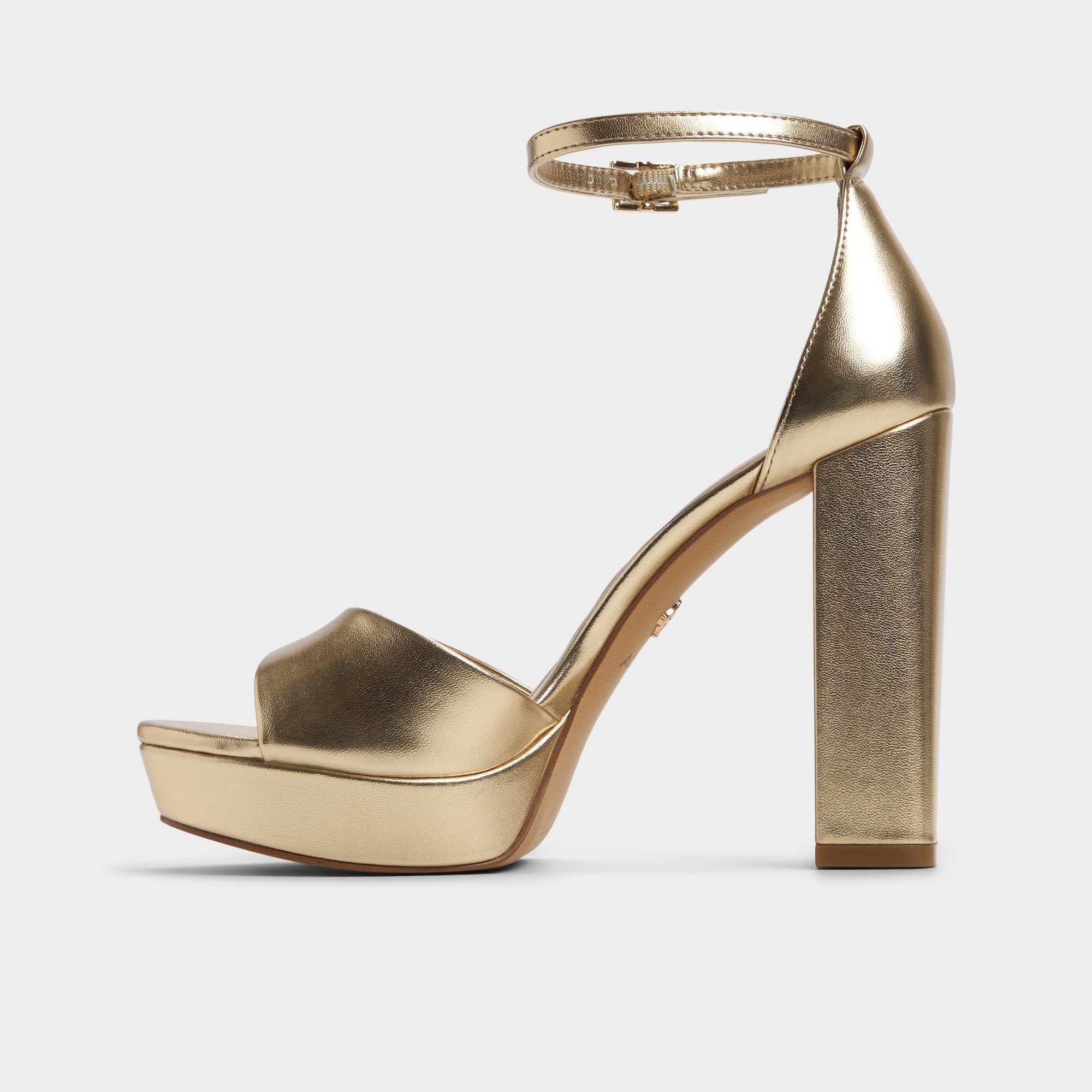 Aldo | Enaegyn 2.0 in Gold - Strappy heeled sandal, Platform
