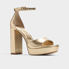 Aldo | Enaegyn 2.0 in Gold - Strappy heeled sandal, Platform
