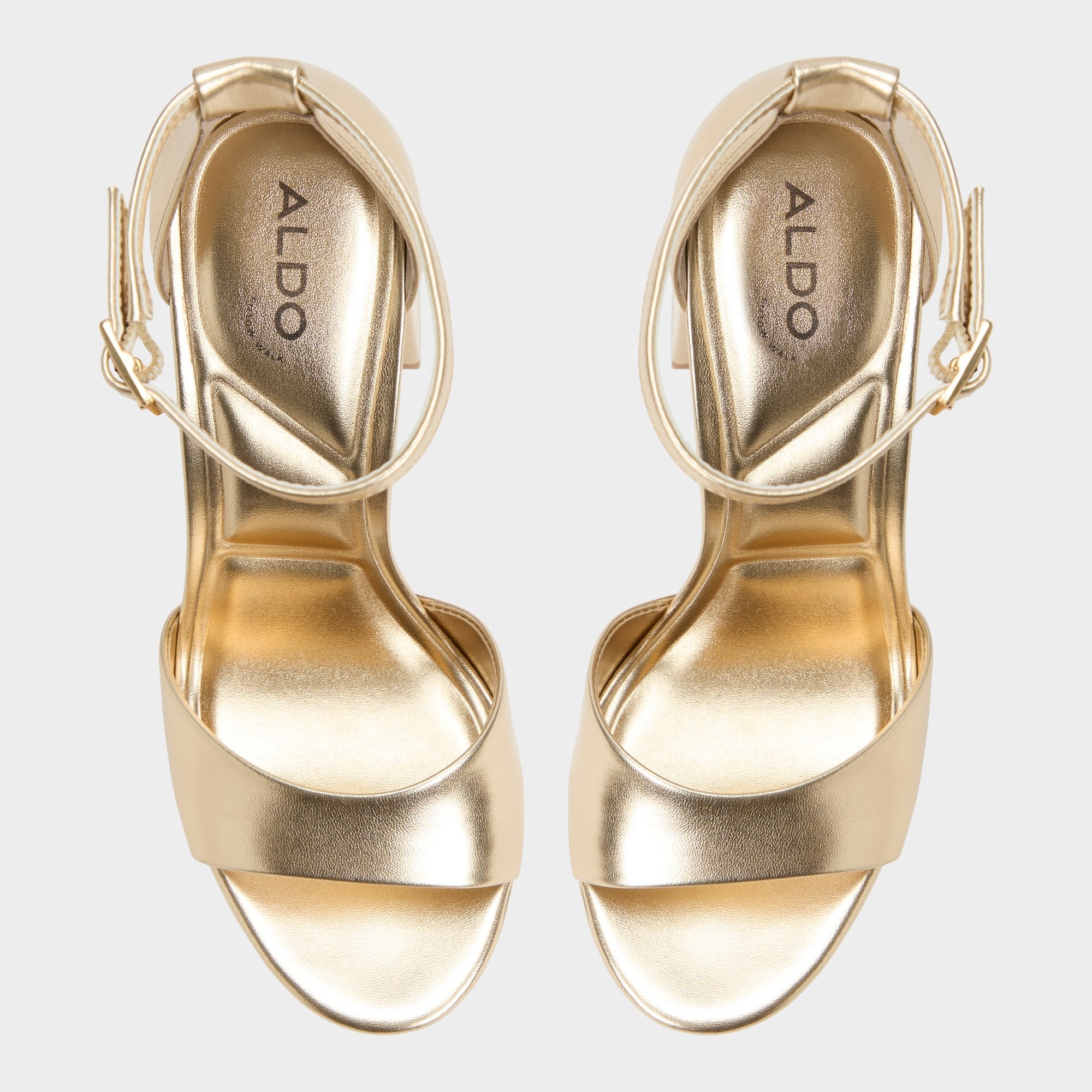 Aldo | Enaegyn 2.0 in Gold - Strappy heeled sandal, Platform