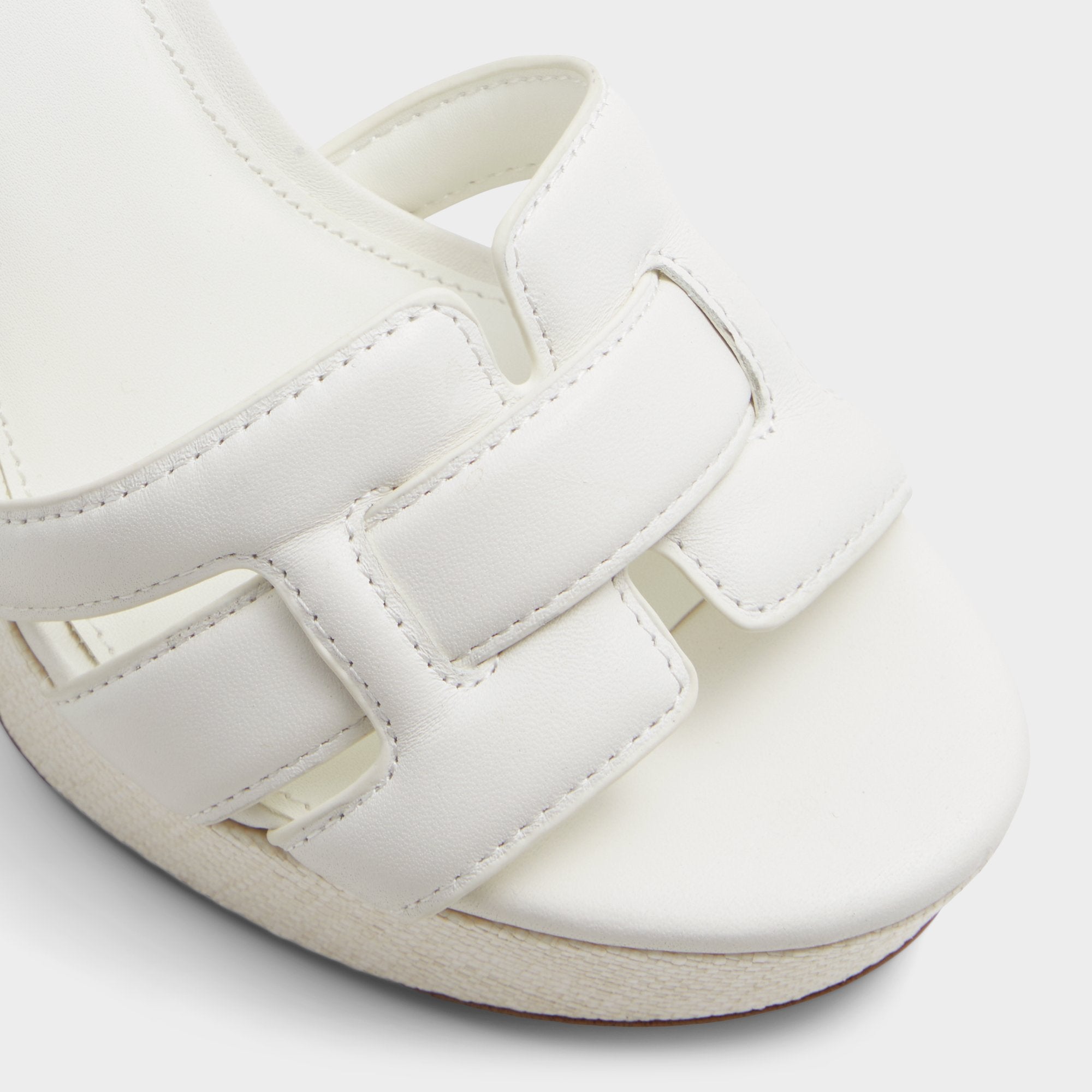 Aldo | Valaberel Open White Women's Platform sandals - Strappy heeled sandal, Platform