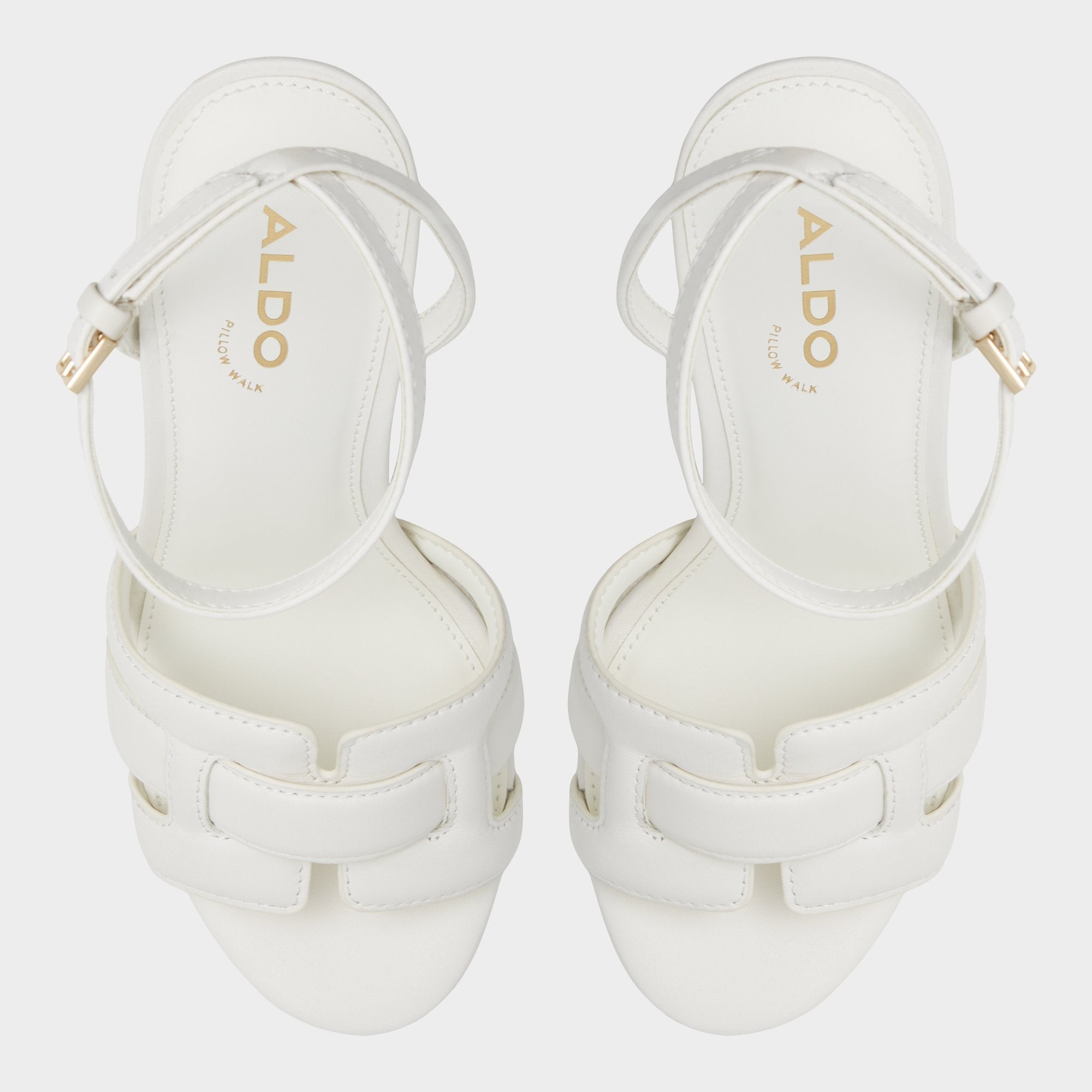 Aldo | Valaberel Open White Women's Platform sandals - Strappy heeled sandal, Platform