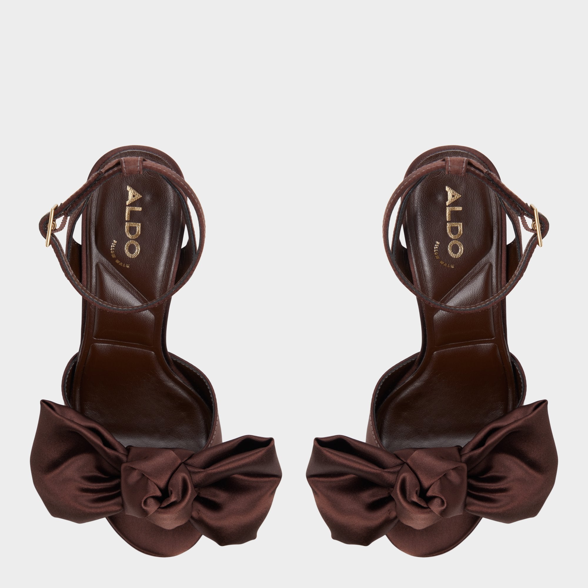 Aldo | Luscious in Dark Brown - Strappy heeled sandal, Platform