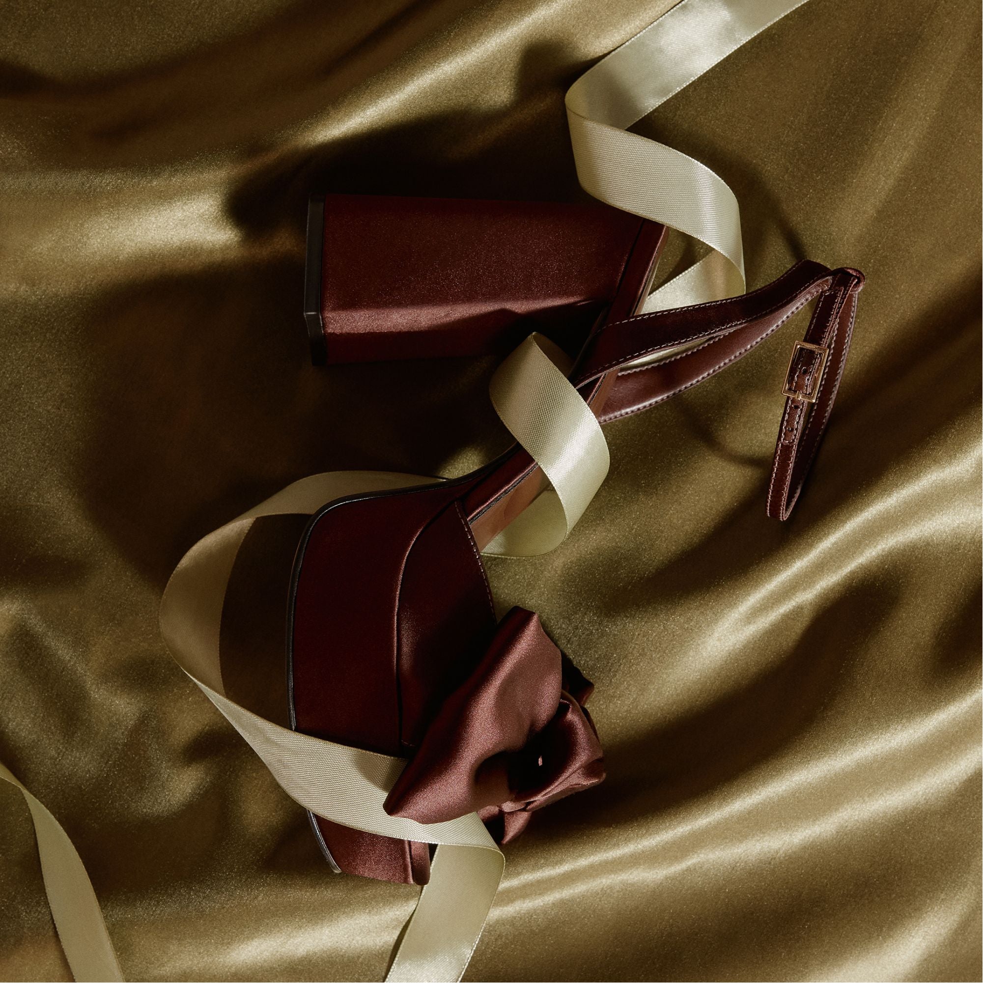 Aldo | Luscious in Dark Brown - Strappy heeled sandal, Platform
