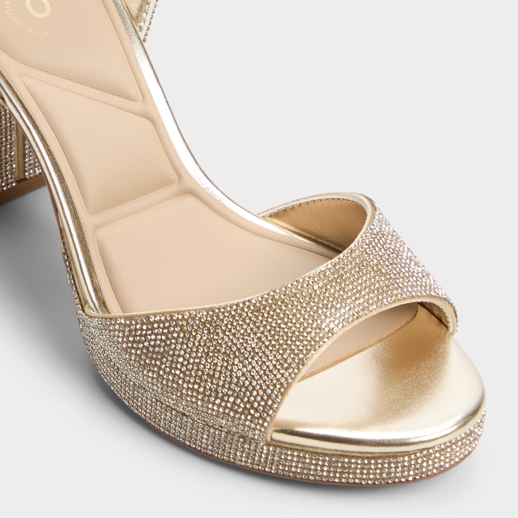 Aldo | Alluring Champagne Women's Strappy sandals - Strappy heeled sandal, Platform