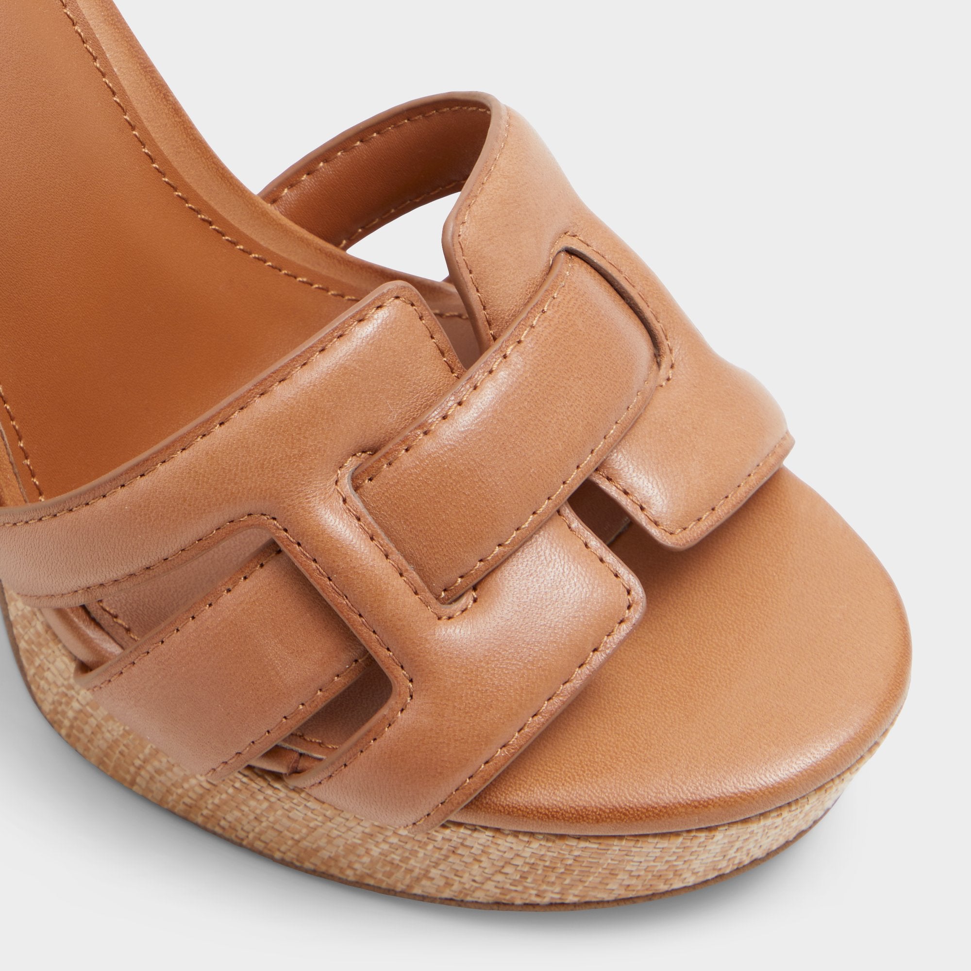 Aldo | Valaberel Medium Brown Women's Platform sandals - Strappy heeled sandal, Platform