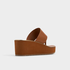 Aldo | Penelopy Medium Brown Women's Platform sandals - Wedge sandal, Wedge heel