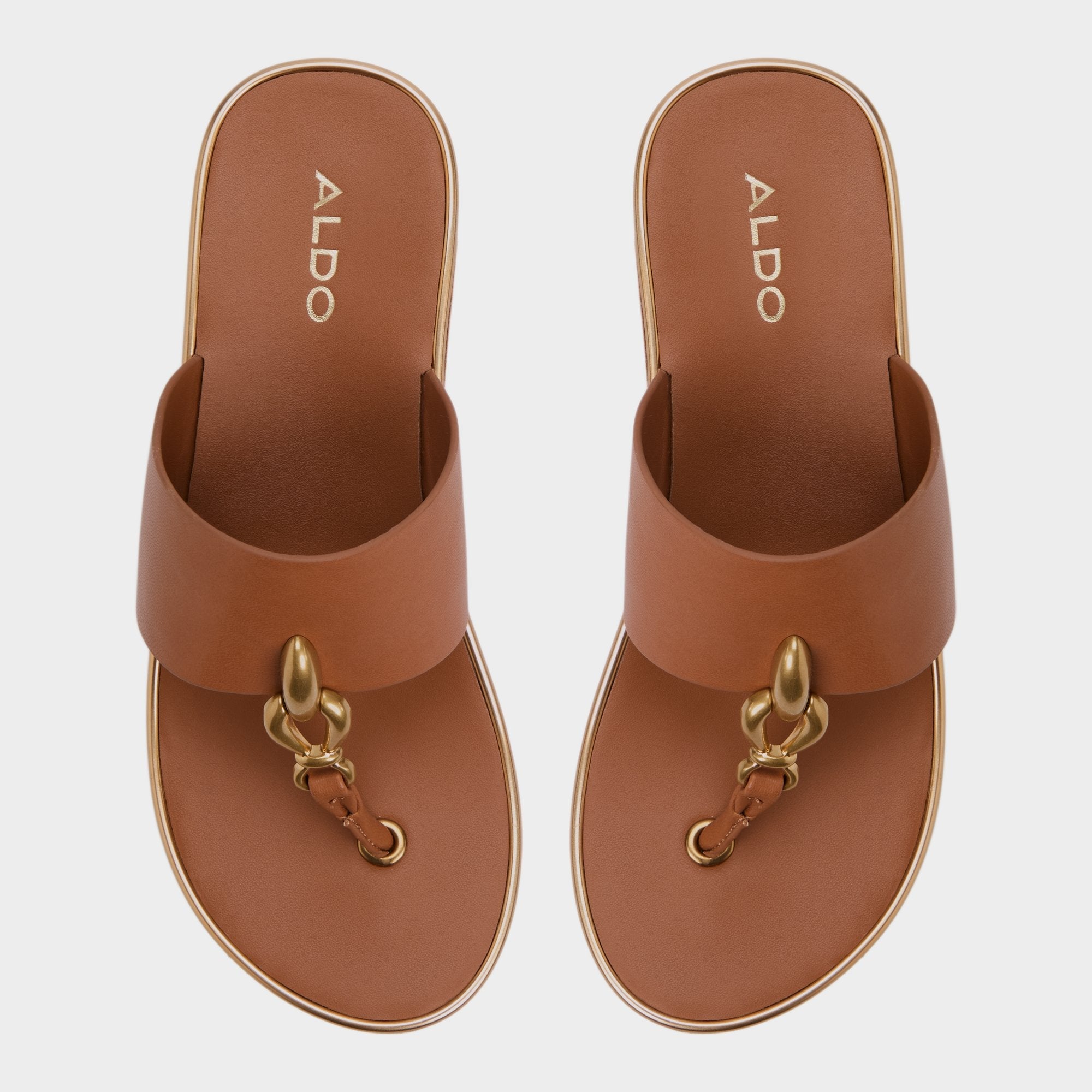 Aldo | Penelopy Medium Brown Women's Platform sandals - Wedge sandal, Wedge heel