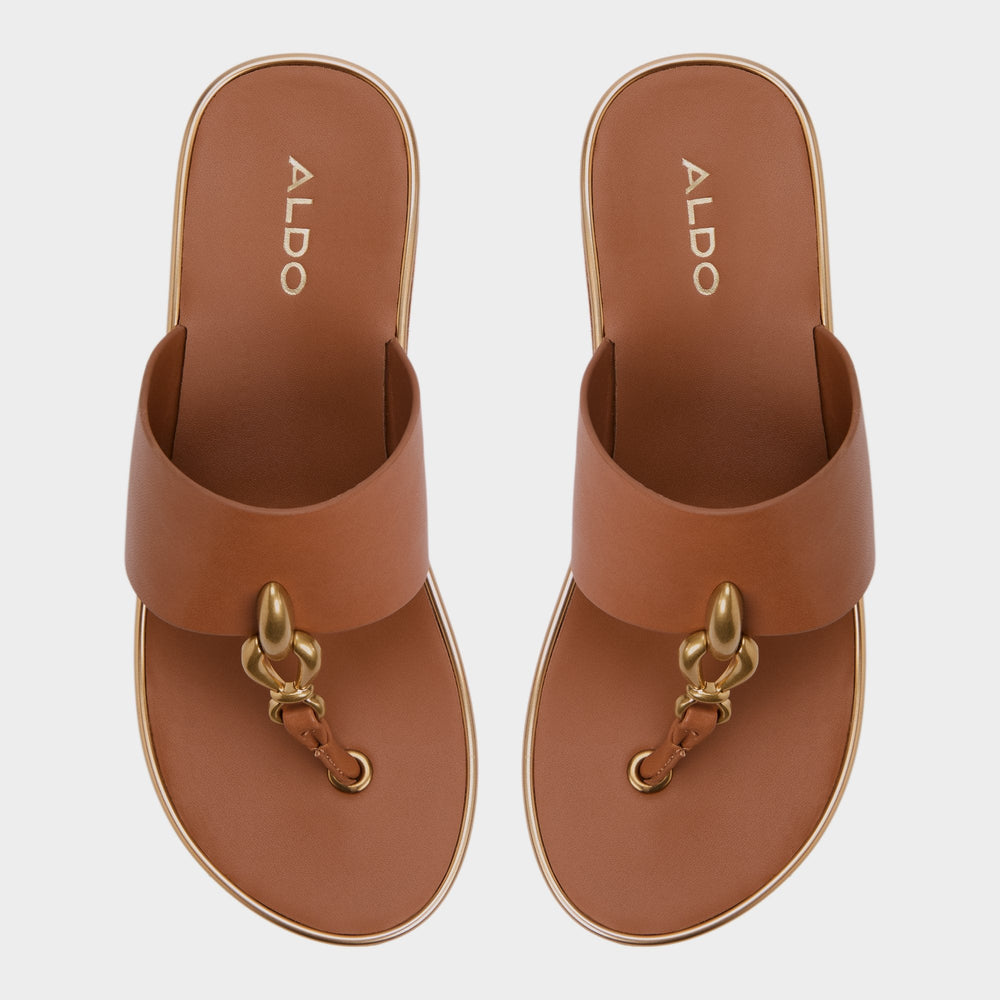 Aldo | Penelopy Medium Brown Women's Platform sandals - Wedge sandal, Wedge heel