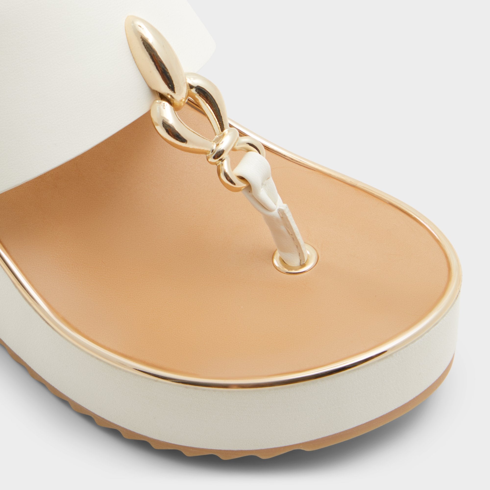 Aldo | Penelopy White Women's Wedges - Wedge sandal, Wedge heel