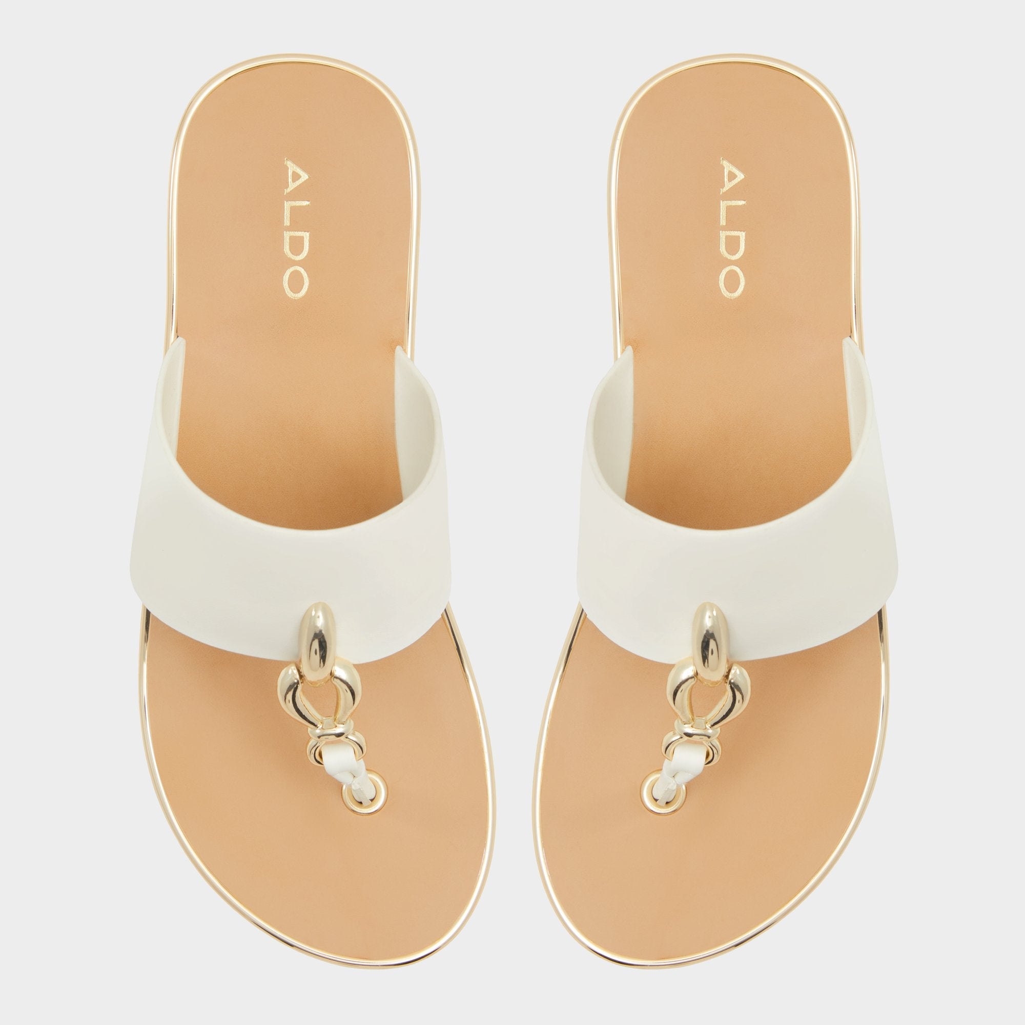 Aldo | Penelopy White Women's Wedges - Wedge sandal, Wedge heel