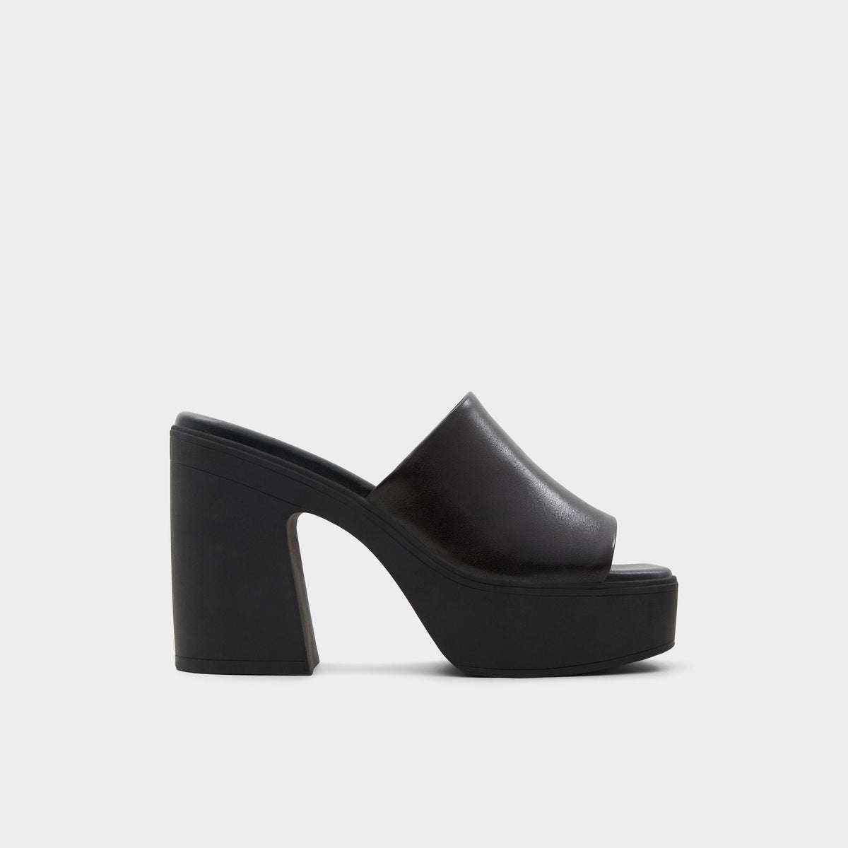 Aldo | Maysee Other Black Leather Smooth Women's Mule slides - Heeled mule, Platform
