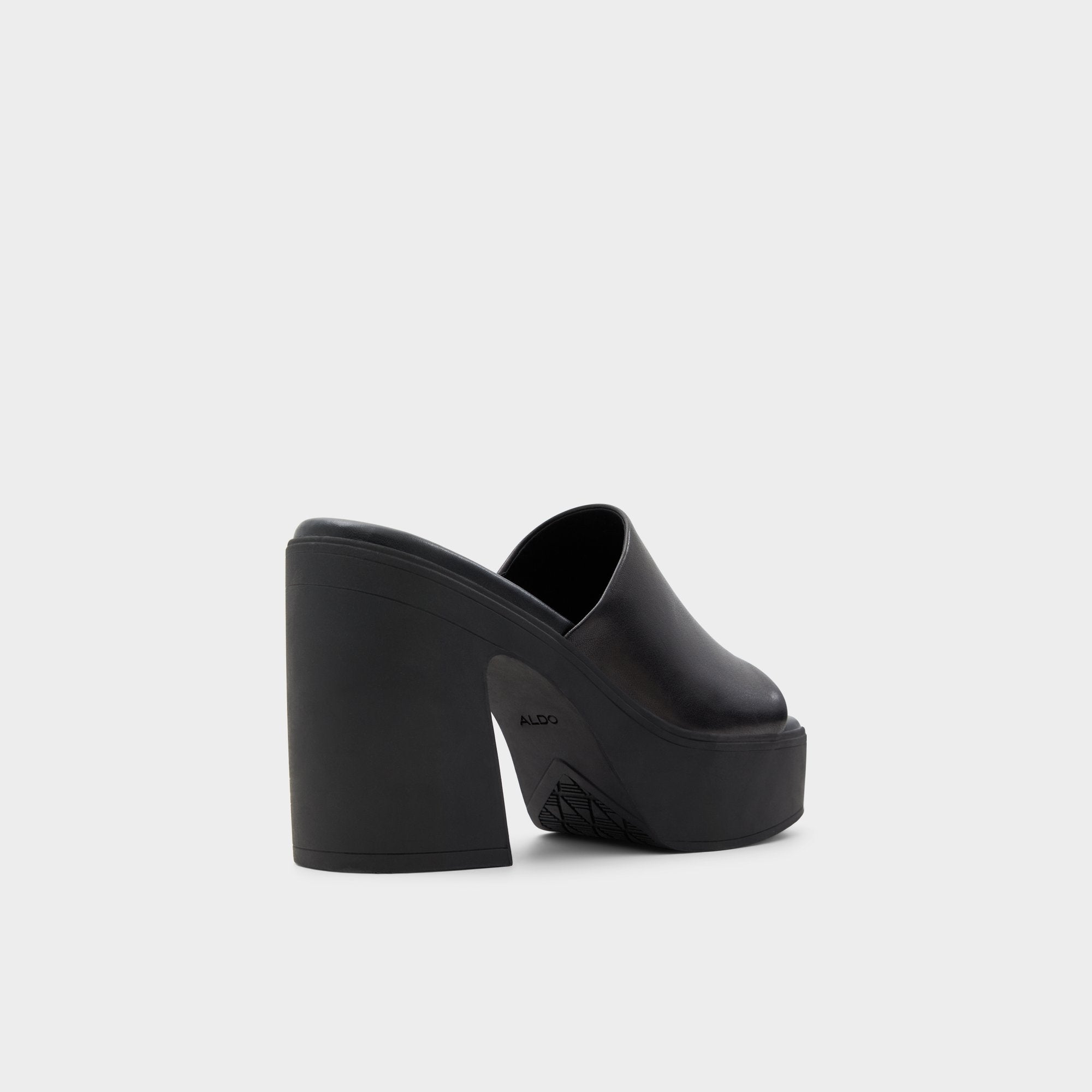 Aldo | Maysee Other Black Leather Smooth Women's Mule slides - Heeled mule, Platform