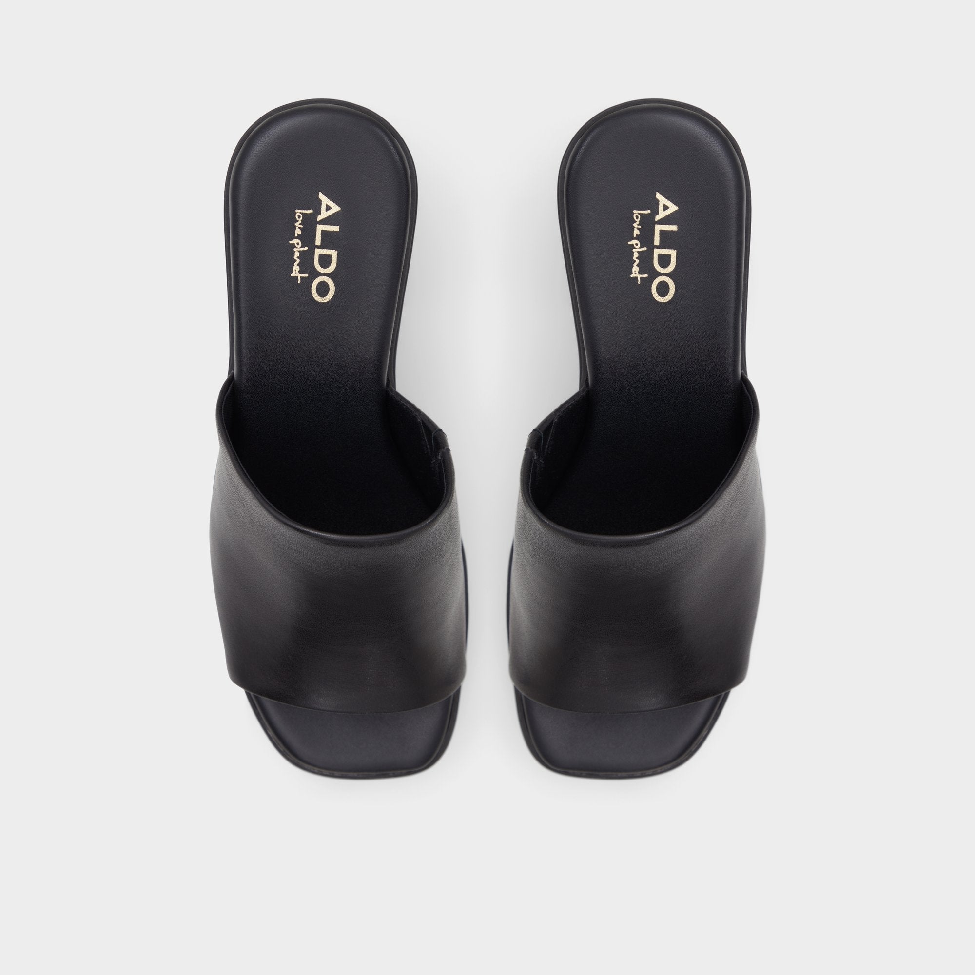 Aldo | Maysee Other Black Leather Smooth Women's Mule slides - Heeled mule, Platform