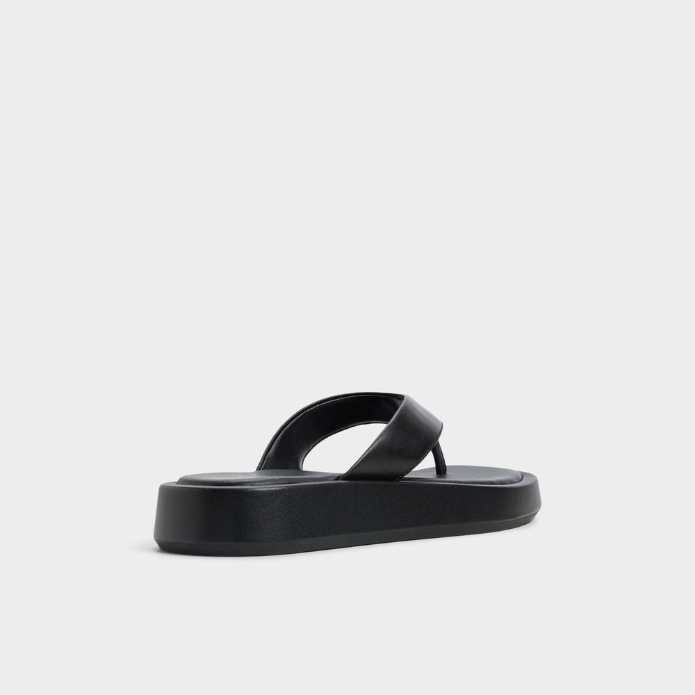 Aldo | Grettle Black Women's Flats - Flip flop, Flatform