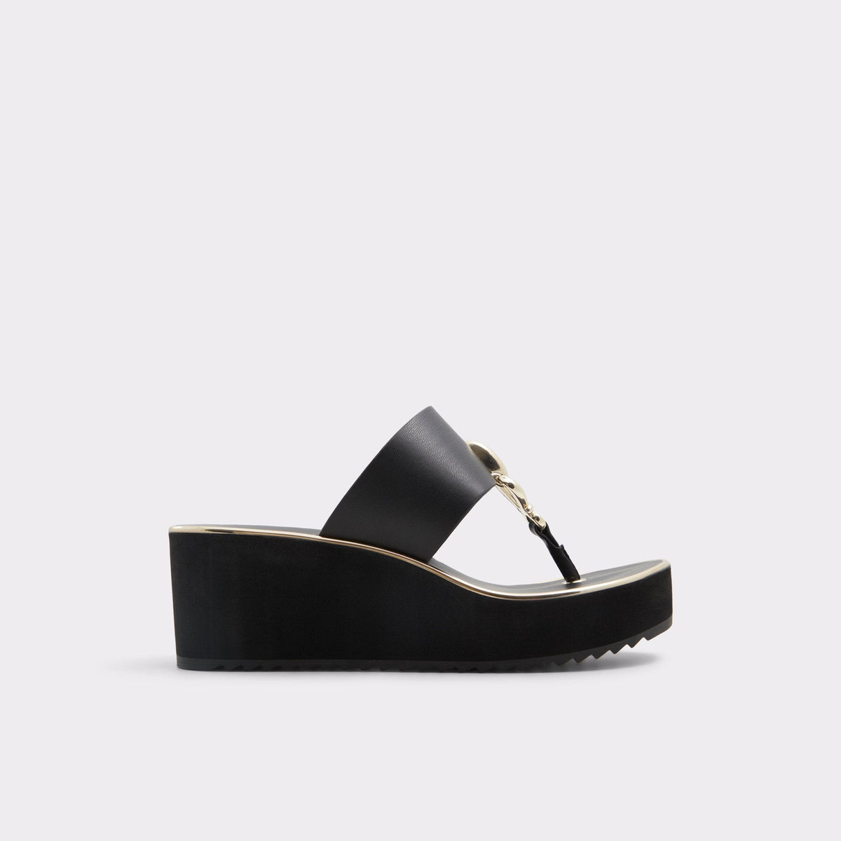 Aldo | Penelopy Black Women's Wedges - Wedge sandal, Wedge heel