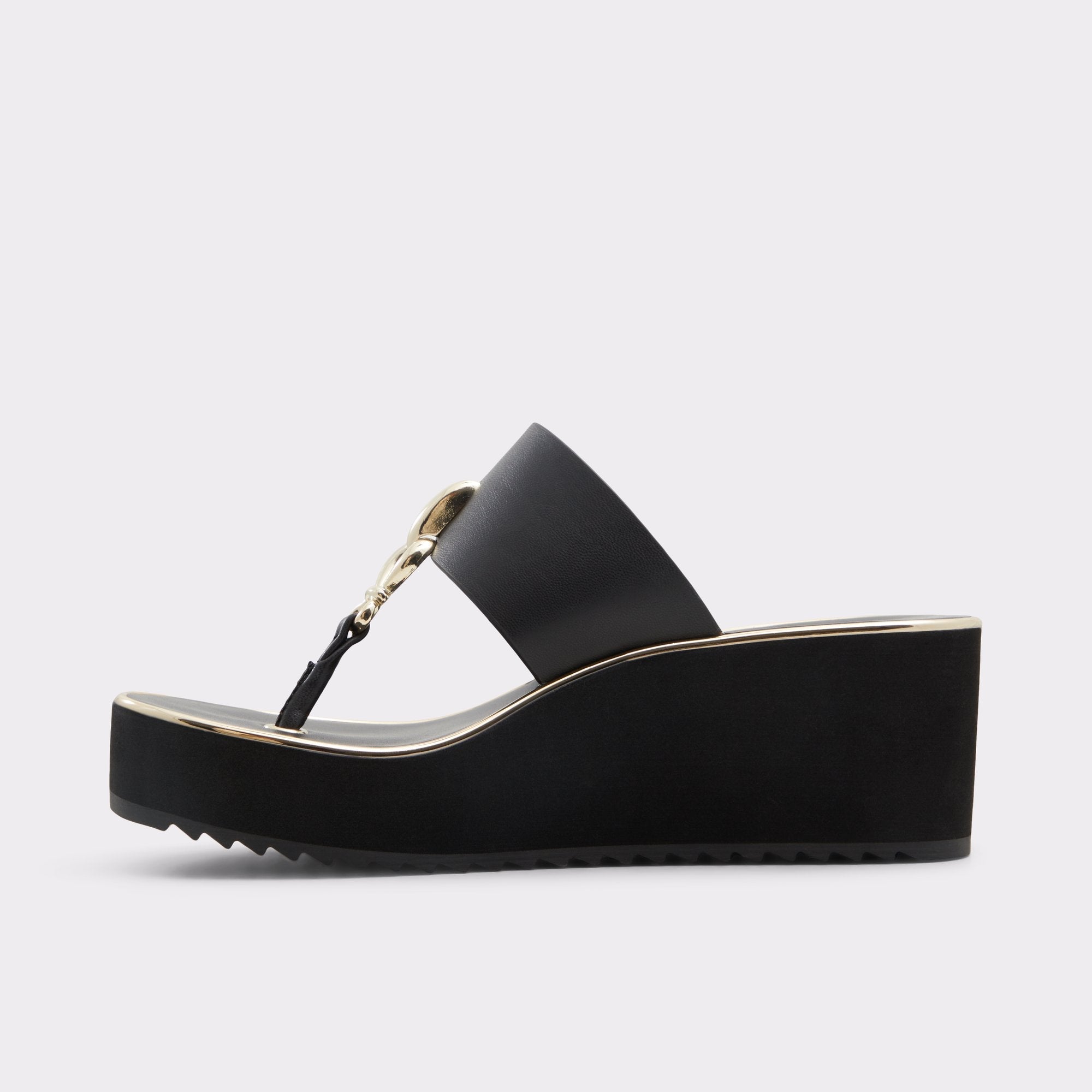 Aldo | Penelopy Black Women's Wedges - Wedge sandal, Wedge heel