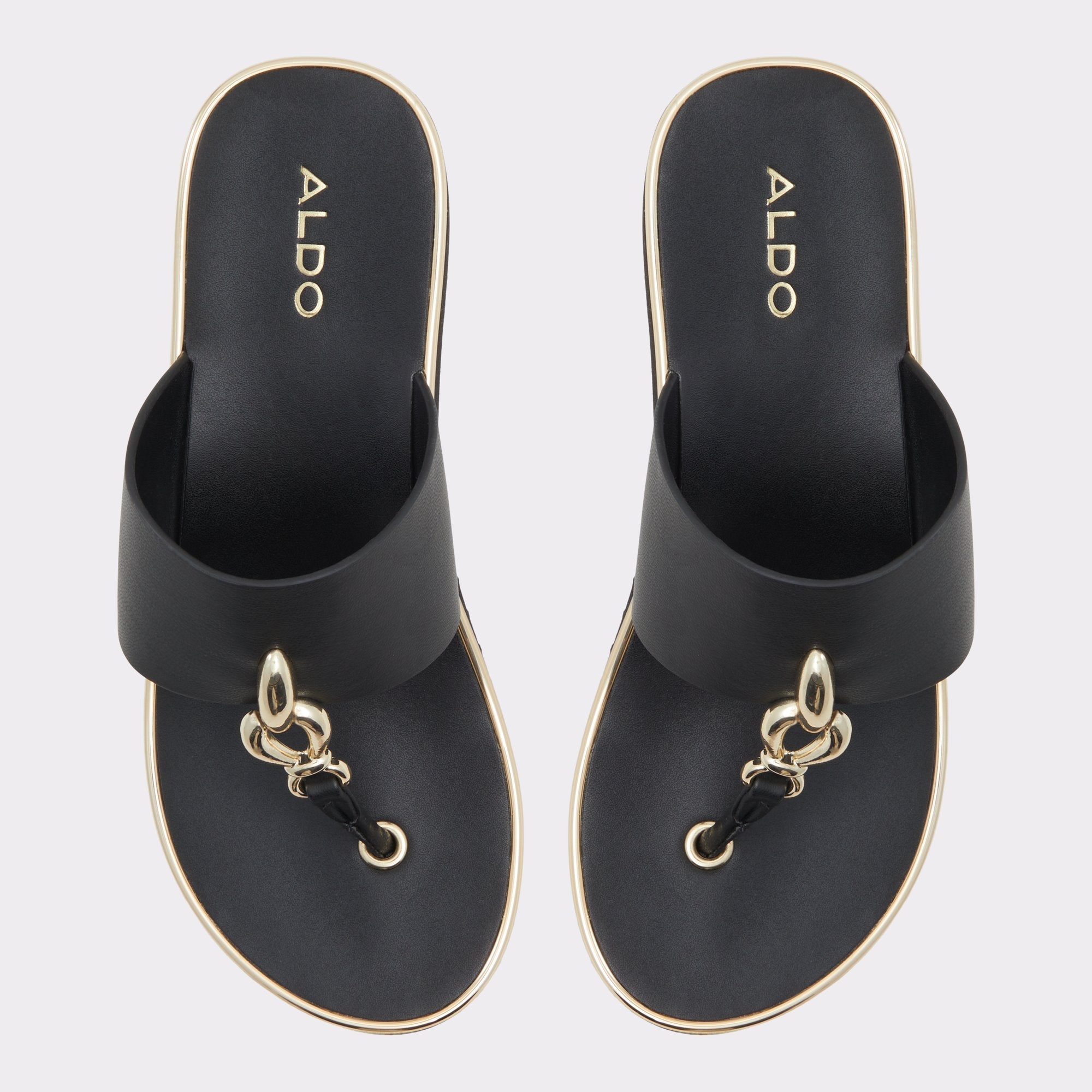 Aldo | Penelopy Black Women's Wedges - Wedge sandal, Wedge heel