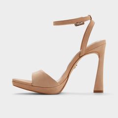 Aldo | Ivette in Medium Beige - Strappy heeled sandal, Platform