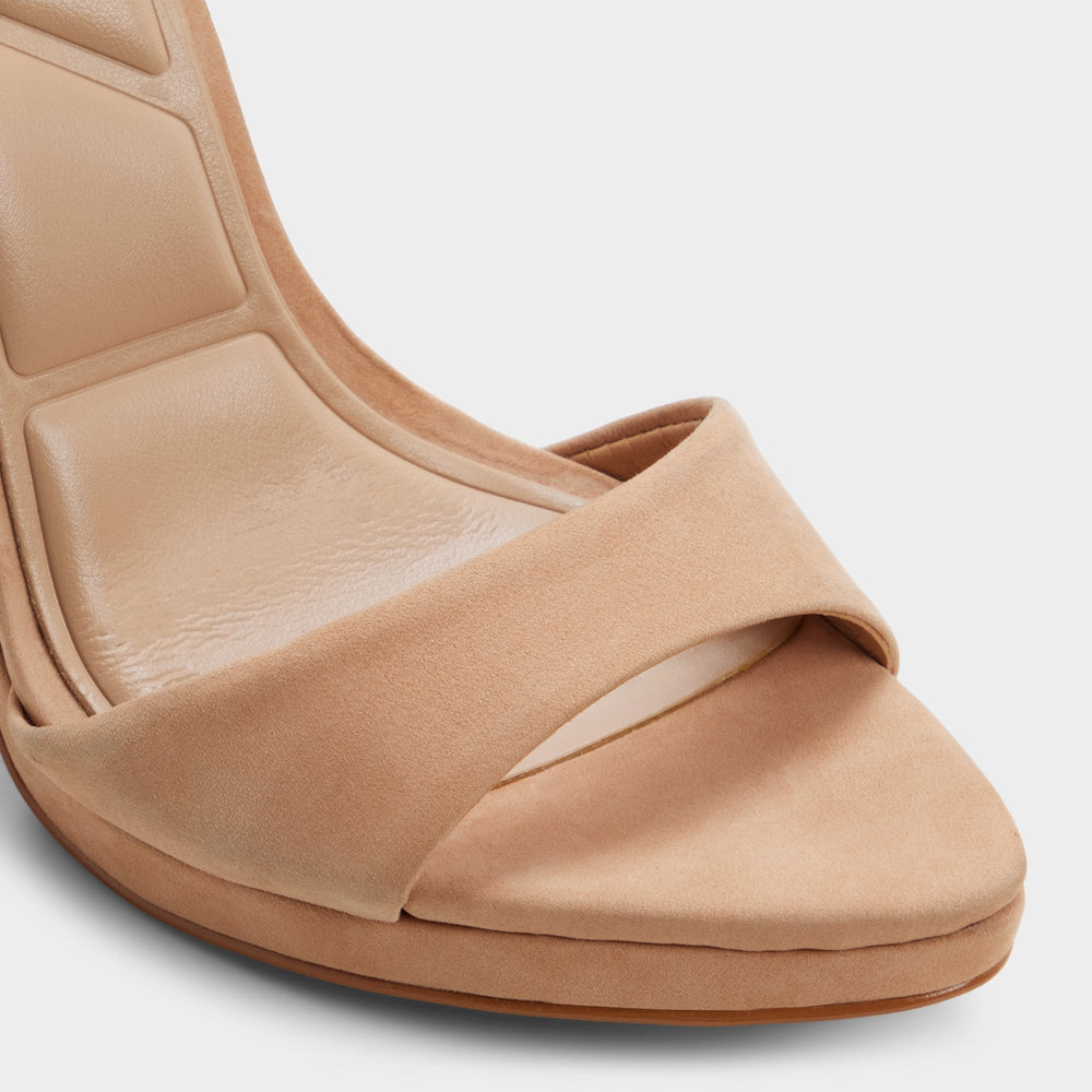 Aldo | Ivette in Medium Beige - Strappy heeled sandal, Platform