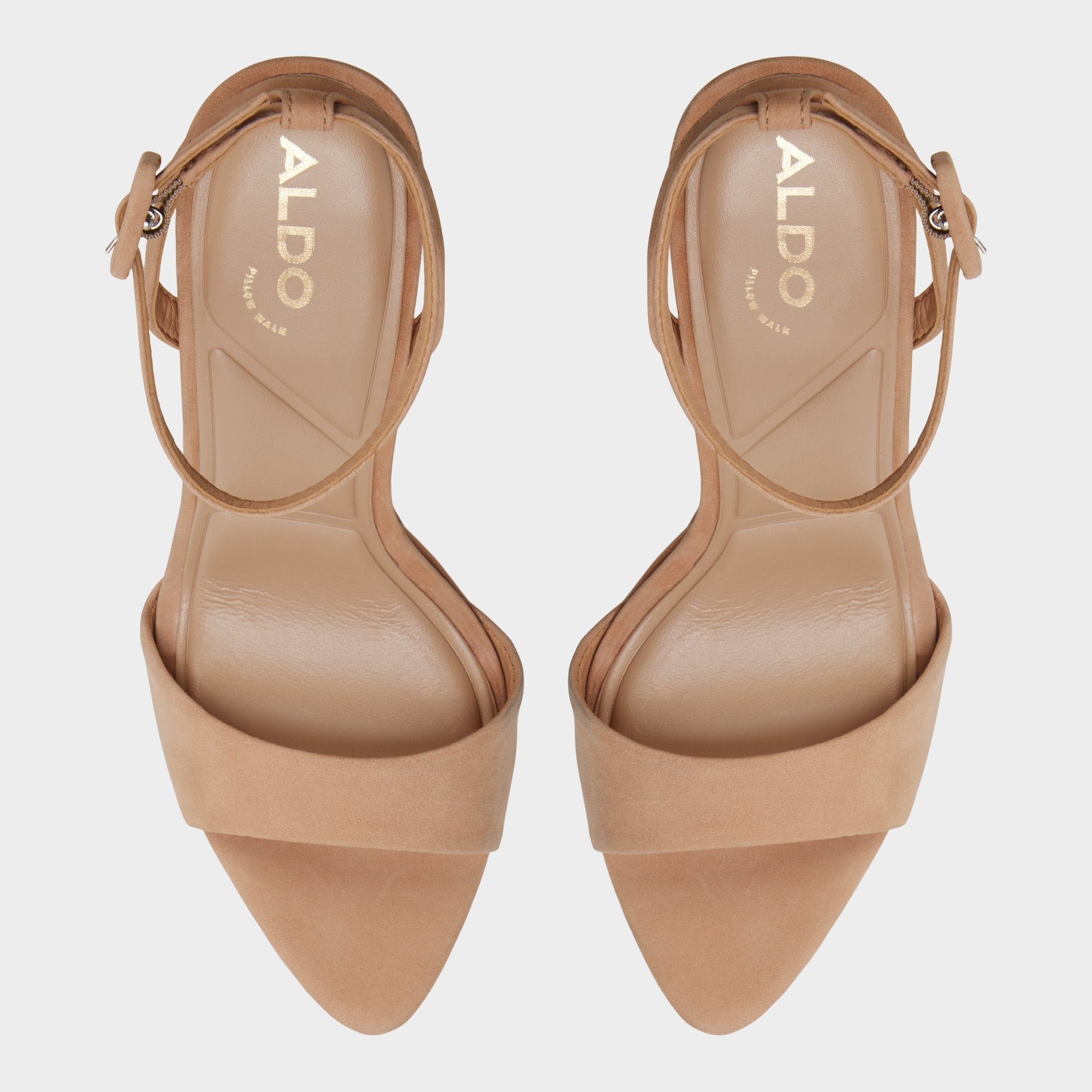 Aldo | Ivette in Medium Beige - Strappy heeled sandal, Platform