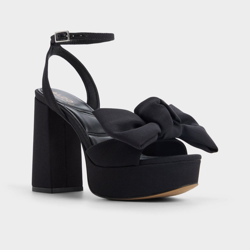 Aldo | Luscious in Black 14154112 - Strappy heeled sandal, Platform