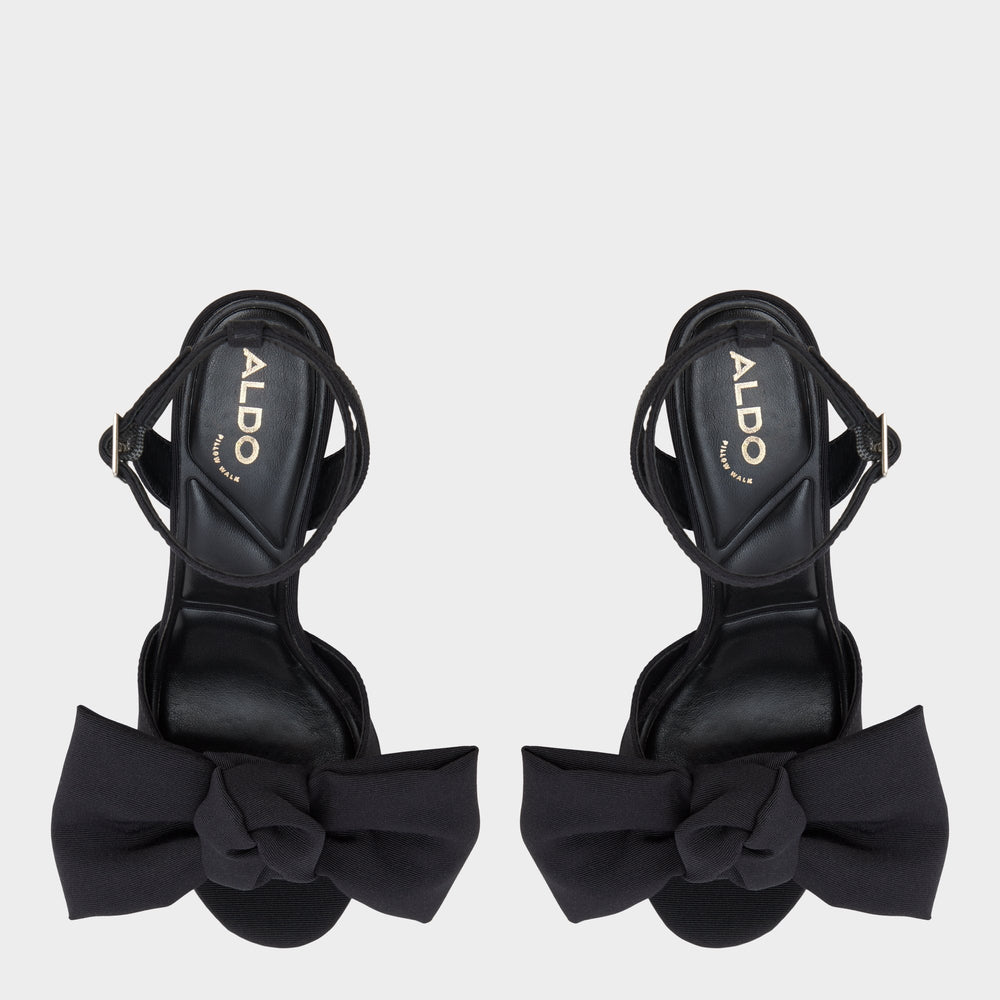 Aldo | Luscious in Black 14154112 - Strappy heeled sandal, Platform