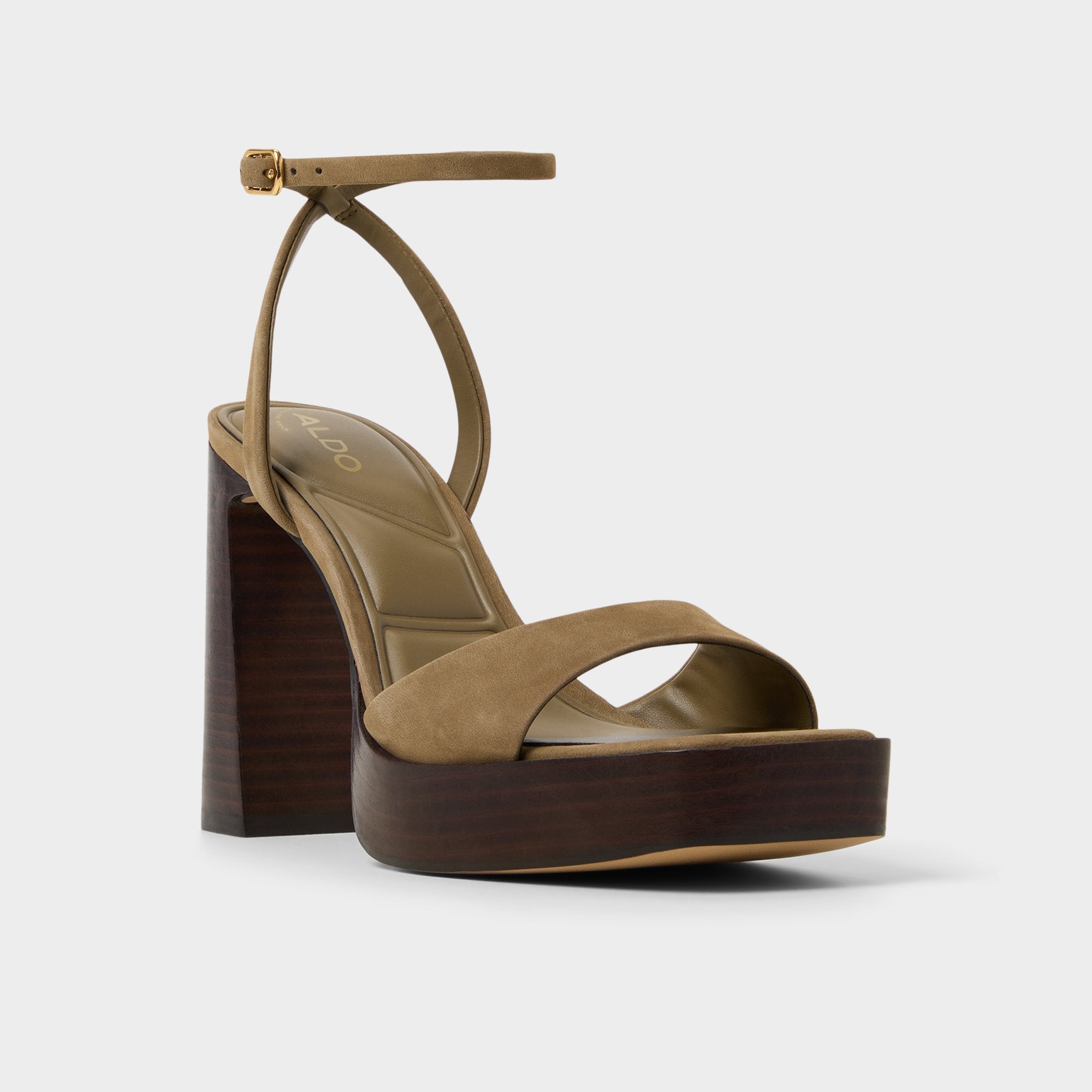 Aldo | Lothon in Other Green - Strappy heeled sandal, Platform