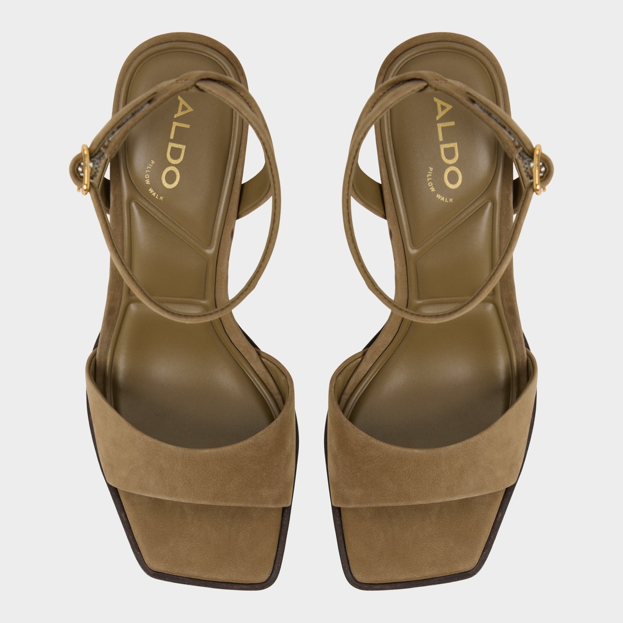 Aldo | Lothon in Other Green - Strappy heeled sandal, Platform