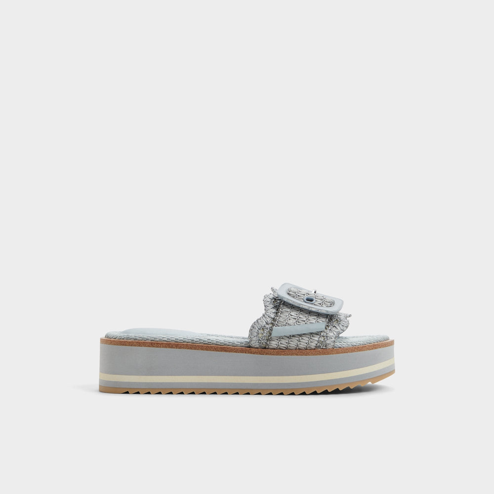Aldo | Wavynelly Other Blue Women's Flats - Slide sandal, Platform